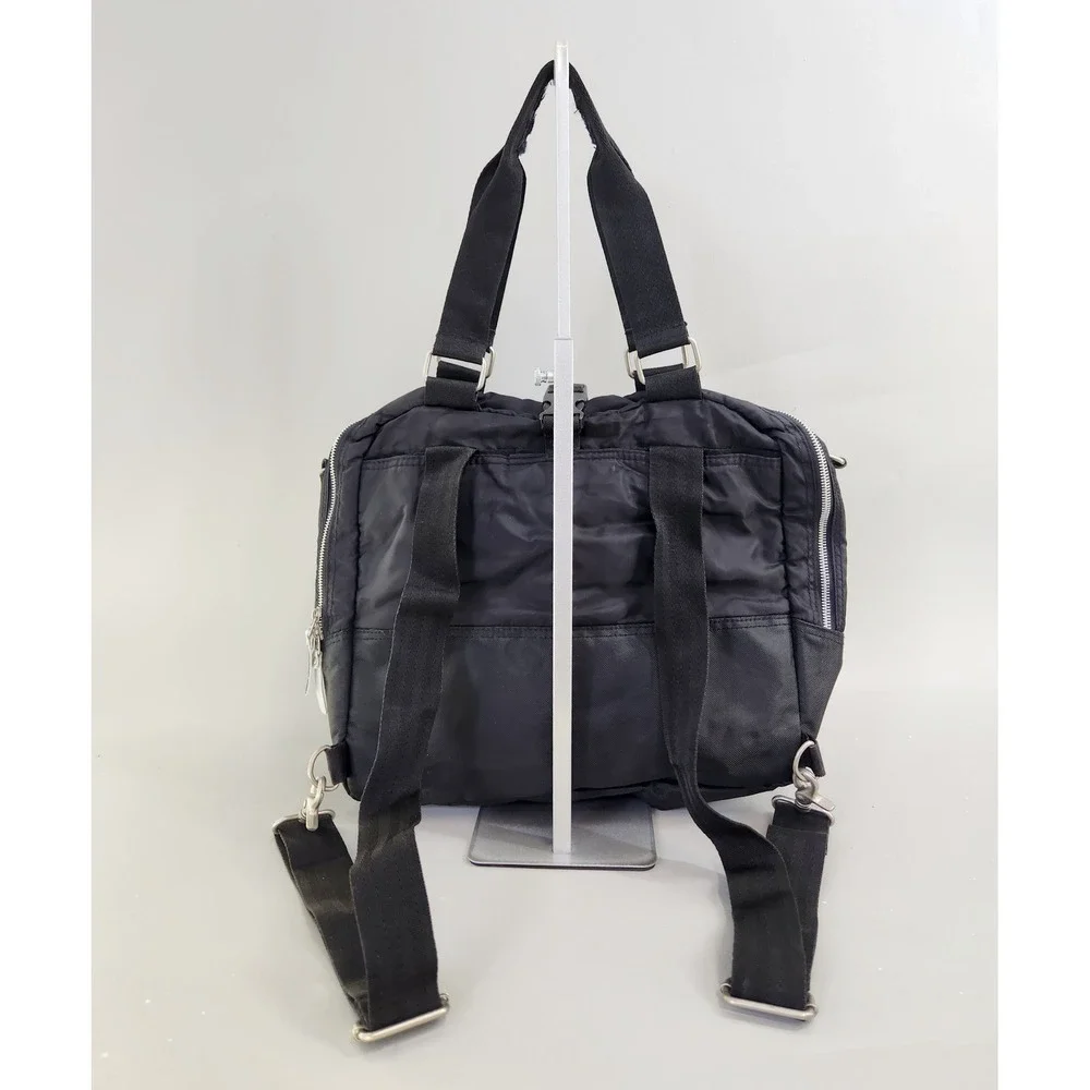 Ben Sherman Convertible Backpack Tote Mens OS Black Utility Nylon Bag
